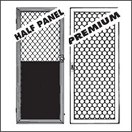 Half Panel Aluminium Security Doors Half Panel Aluminium Security Doors